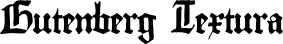 Gutenberg Textura font